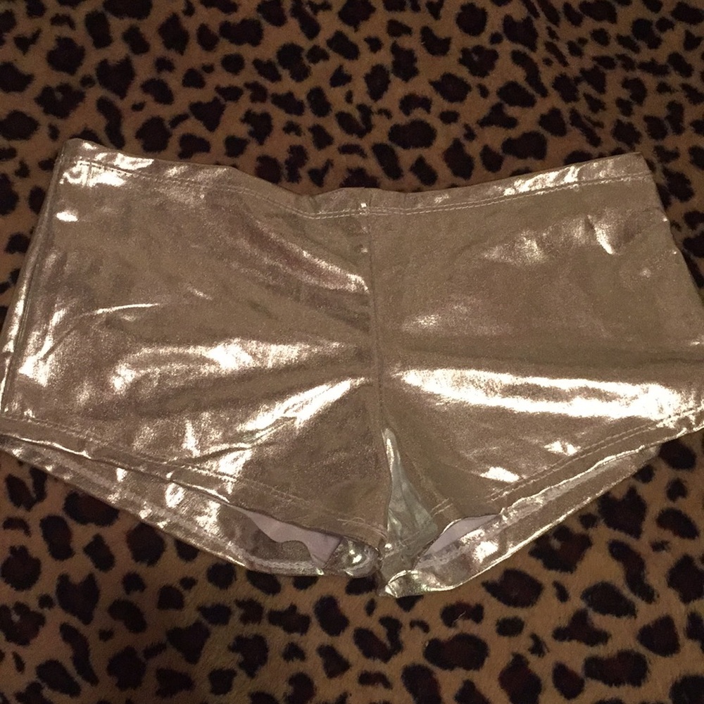 Brand new metallic raver shorts